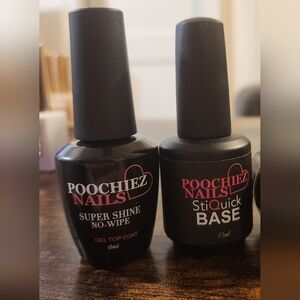 Gel polish base coat and top coat